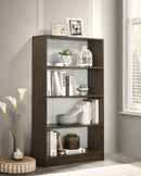 DeckUp Muvo 4-Shelf Engineered Wood Book Shelf and Display Unit (Walnut & White, Matte Finish)