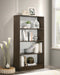 DeckUp Muvo 4-Shelf Engineered Wood Book Shelf and Display Unit (Walnut & White, Matte Finish)