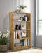 DeckUp Muvo 4-Shelf Engineered Wood Book Shelf and Display Unit (Wotan Oak & White, Matte Finish)