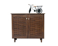 DeckUp Bei 2-Door Shoe Rack with Wooden Legs