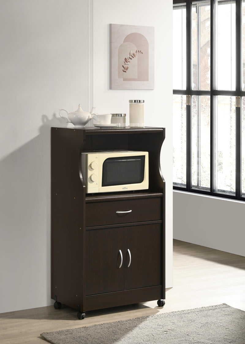 DeckUp Microwave Cart and Kitchen Cabinet