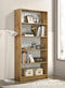 DeckUp Muvo 5-Shelf Engineered Wood Book Shelf and Display Unit (Wotan Oak & White, Matte Finish)