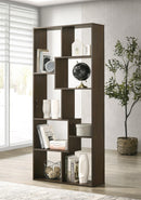 DeckUp Siam Engineered Wood Book Shelf and Display Unit (Walnut, Matte Finish)