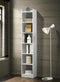 DeckUp Eden 6-Shelf Engineered Wood Book Shelf and Display Unit (White, Matte Finish)