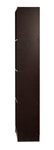DeckUp Meritus-L Book Engineered Wood Book Shelf / Display and Storage Unit (Dark Wenge, Matte Finish)