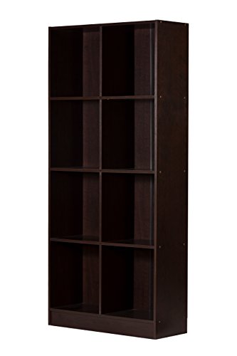 DeckUp Meritus-L Book Engineered Wood Book Shelf / Display and Storage Unit (Dark Wenge, Matte Finish)