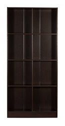 DeckUp Meritus-L Book Engineered Wood Book Shelf / Display and Storage Unit (Dark Wenge, Matte Finish)