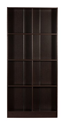 DeckUp Meritus-L Book Engineered Wood Book Shelf / Display and Storage Unit (Dark Wenge, Matte Finish)