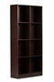 DeckUp Meritus-L Book Engineered Wood Book Shelf / Display and Storage Unit (Dark Wenge, Matte Finish)