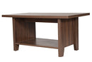 DeckUp Bei Engineered Wood Coffee Table (Walnut, Matte Finish)