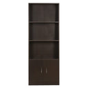 DeckUp Athena Engineered Wood Book Shelf and Display Unit (Dark Wenge, Matte Finish)