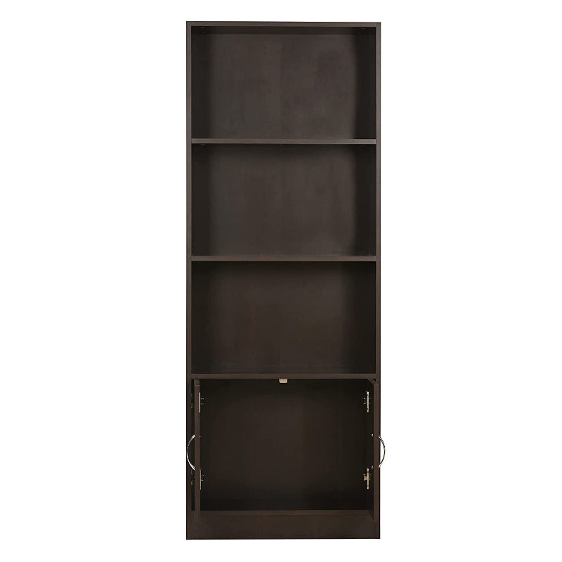 DeckUp Athena Engineered Wood Book Shelf and Display Unit (Dark Wenge, Matte Finish)