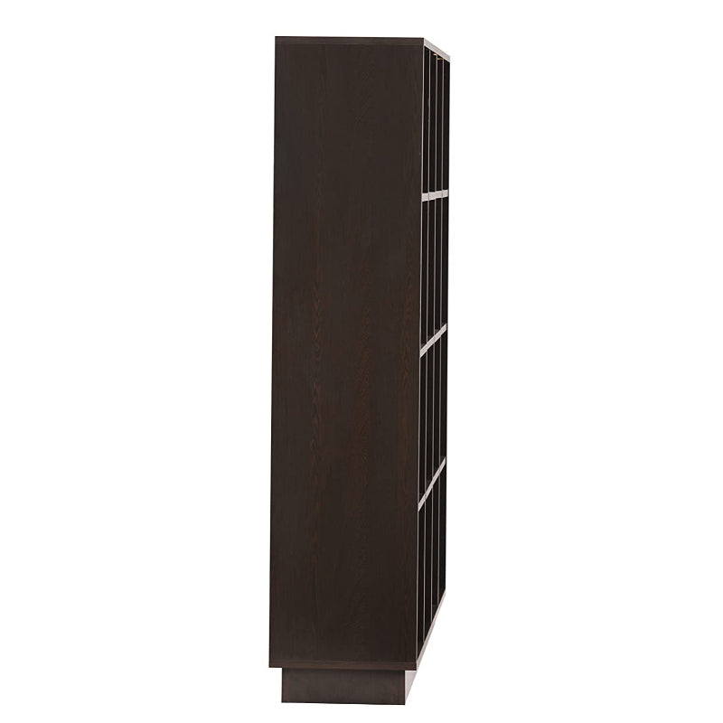 DeckUp Apollo Engineered Wood Book Shelf and Display Unit (Dark Wenge, Matte Finish)