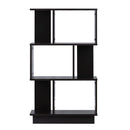 DeckUp Iris 3-Shelf Engineered Wood Book Shelf and Display Unit (Dark Wenge, Matte Finish)