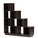 DeckUp Apollo-S Engineered Wood Book Shelf and Display Unit (Dark Wenge, Matte Finish)