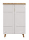 DeckUp Plank Alvo 2-Door Engineered Wood Shoe Rack (Wotan Oak and White)