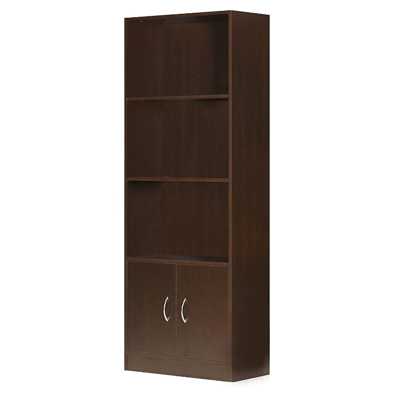 DeckUp Athena Engineered Wood Book Shelf and Display Unit (Dark Wenge, Matte Finish)