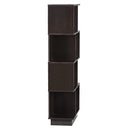 DeckUp Iris 4-Shelf Engineered Wood Book Shelf and Display Unit (Dark Wenge, Matte Finish)