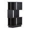 DeckUp Iris 3-Shelf Engineered Wood Book Shelf and Display Unit (Dark Wenge, Matte Finish)