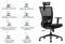 Deckup Apollo High Back Executive Mesh Office Chair (Black, BIFMA Certified, 3 Years Warranty)