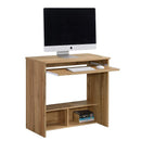 DeckUp Plank Bonton Engineered Wood Office Table and Study Desk (Wotan Oak)