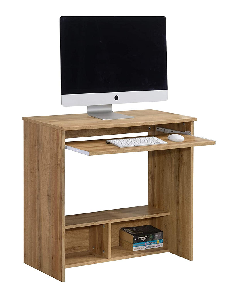 DeckUp Plank Engineered Wood Office Table and Study desk (Wotan Oak)