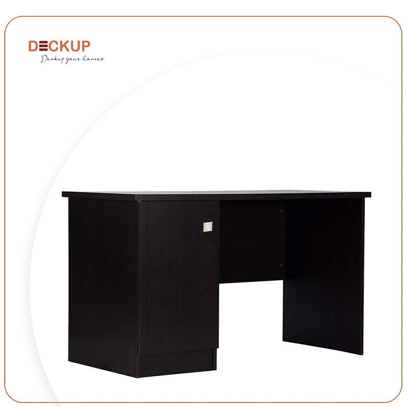 DeckUp Uniti Engineered Wood Office Table And Study Desk (Dark Wenge, Matte Finish)