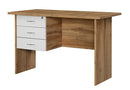 DeckUp Plank Reno Engineered Wood Office Table and Study Desk (Wotan Oak and White)