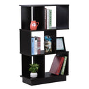 DeckUp Iris 3-Shelf Engineered Wood Book Shelf and Display Unit (Dark Wenge, Matte Finish)