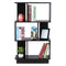 DeckUp Iris 3-Shelf Engineered Wood Book Shelf and Display Unit (Dark Wenge, Matte Finish)