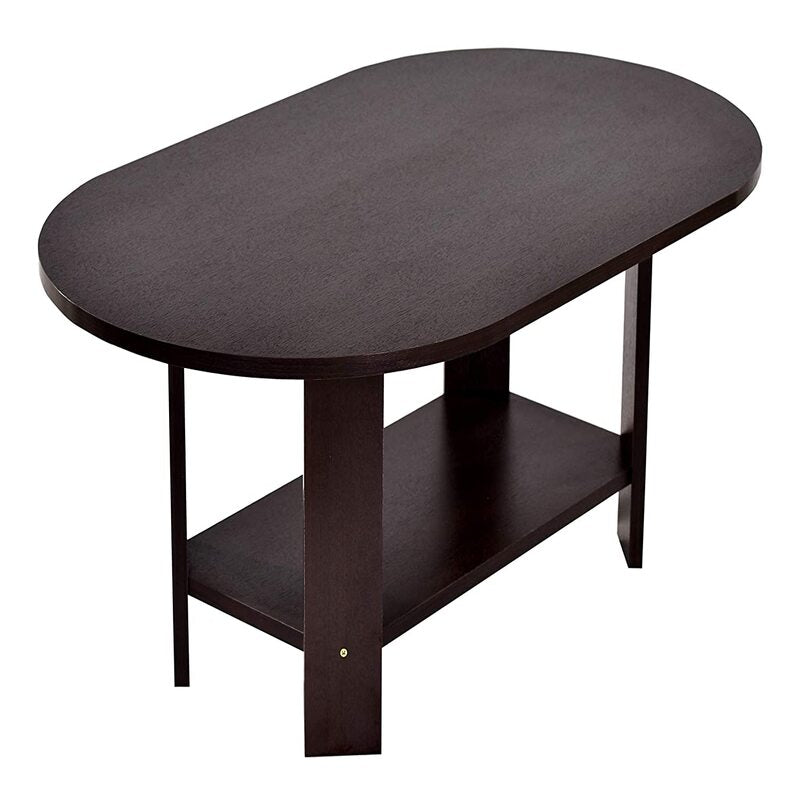 DeckUp Aries Engineered Wood Coffee Table (Dark Wenge, Melamine Laminate)