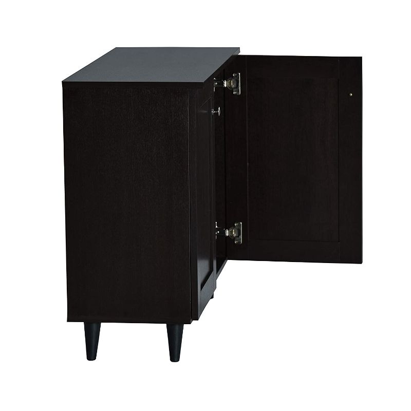 DeckUp Lexis 2-Door Engineered Wood Shoe Rack (Dark Wenge, Matte Finish)