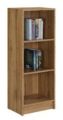 DeckUp Plank Lexis Engineered Wood 3-Shelf Storage Unit and Book Shelf (Wotan Oak)