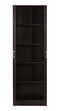 DeckUp Giona Book Shelf and Storage Unit (Dark Wenge, Matte Finish)