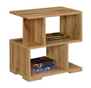 DeckUp Plank Siena Engineered Wood Bed Side Table and End Table (Wotan Oak)