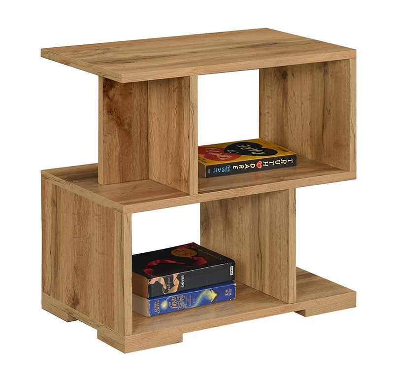 DeckUp Plank Siena Engineered Wood Bed Side Table and End Table (Wotan Oak)