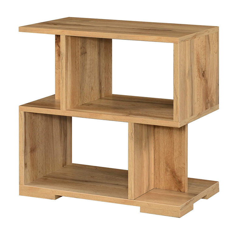 DeckUp Plank Siena Engineered Wood Bed Side Table and End Table (Wotan Oak)