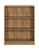 DeckUp Plank Muvo Engineered Wood 3-Shelf Storage Unit and Book Shelf (Wotan Oak)