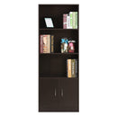 DeckUp Athena Engineered Wood Book Shelf and Display Unit (Dark Wenge, Matte Finish)