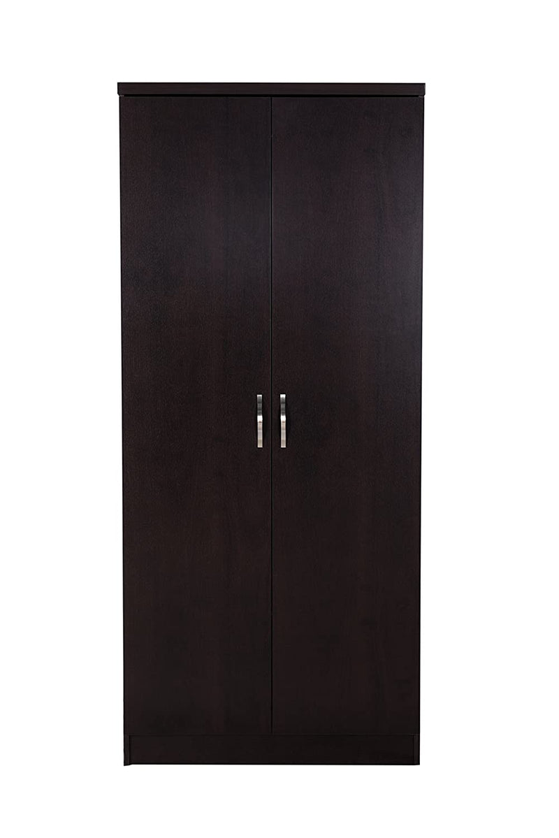 DeckUp Uniti 2-Door Engineered Wood Wardrobe (Dark Wenge, Matte Finish)