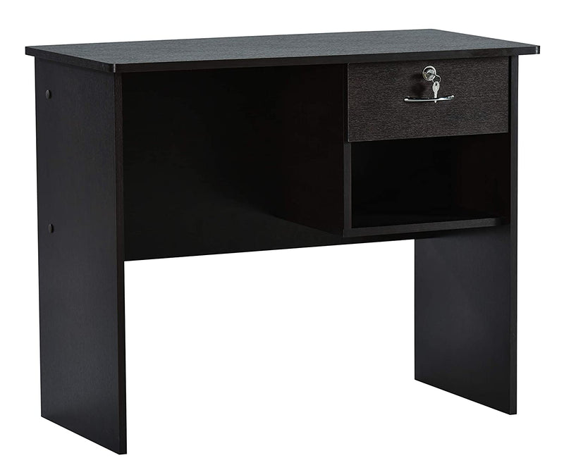 DeckUp Yonne Engineered Wood Study Desk and Office Table (Dark Wenge, Matte Finish)