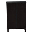 DeckUp Meritus-S 2-Door Engineered Wood Shoe Rack (Dark Wenge, Matte Finish)