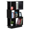 DeckUp Iris 3-Shelf Engineered Wood Book Shelf and Display Unit (Dark Wenge, Matte Finish)