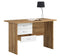 DeckUp Plank Reno Engineered Wood Office Table and Study Desk (Wotan Oak and White)