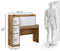 DeckUp Plank Versa Engineered Wood Office Table and Study Desk (Wotan Oak and White)