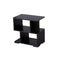 DeckUp Siena Engineered Wood Bed Side Table and End Table (Dark Wenge, Set of 2)