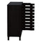 DeckUp Meritus-L 2-Door Engineered Wood Shoe Rack (Dark Wenge, Matte Finish)