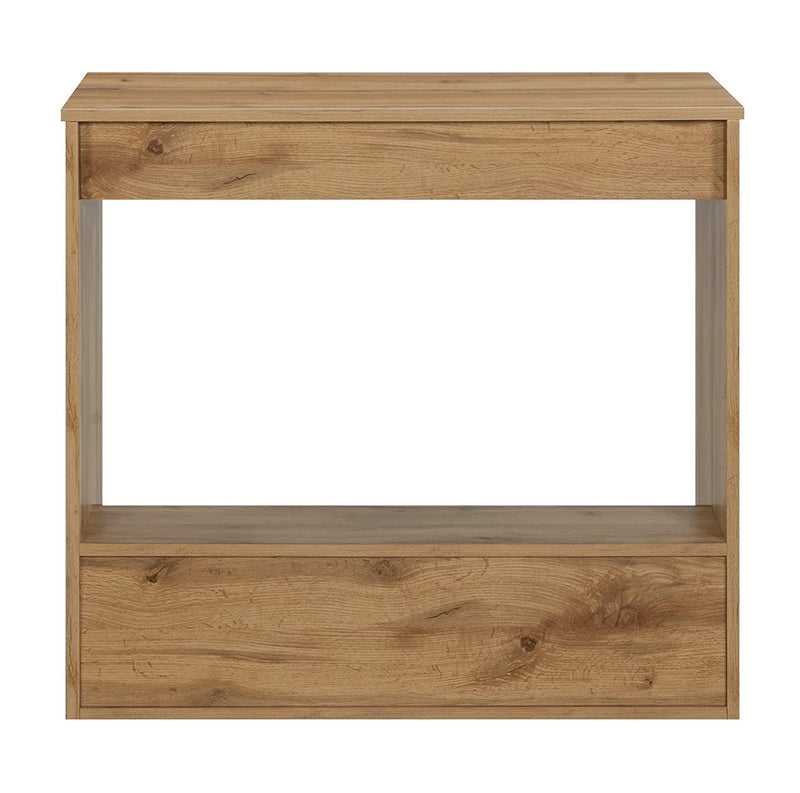 DeckUp Plank Engineered Wood Office Table and Study desk (Wotan Oak)