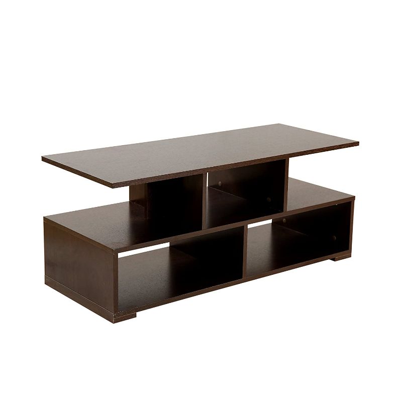 DeckUp Lexis Engineered Wood TV Unit (Dark Wenge, Matte Finish)