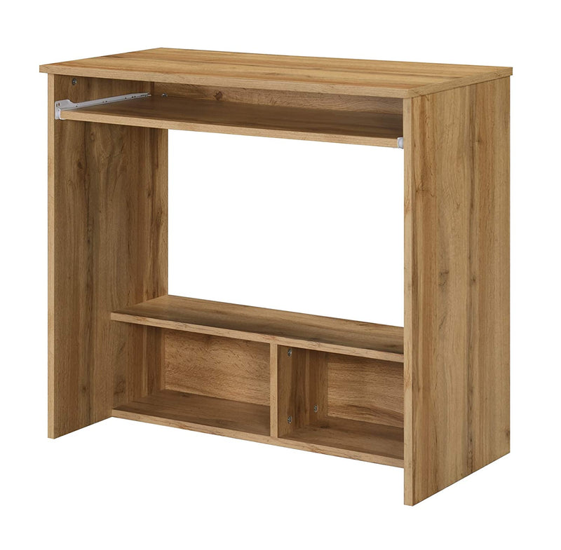 DeckUp Plank Engineered Wood Office Table and Study desk (Wotan Oak)
